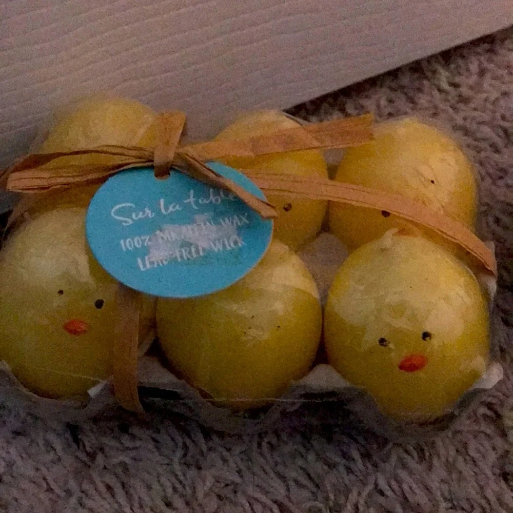 Sur La Table egg candles and new gift bags for Easter. Perfect for spring